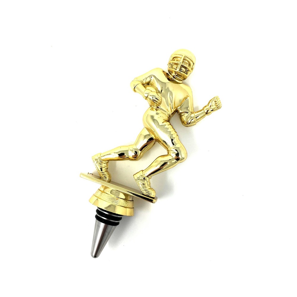 Handmade Bottle Stopper made from Repurposed Football Trophy
